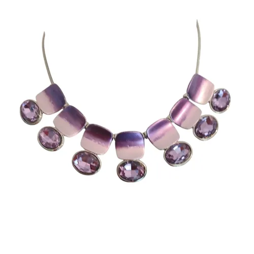Collier aux breloques violettes - Label Emmaus - Modalova