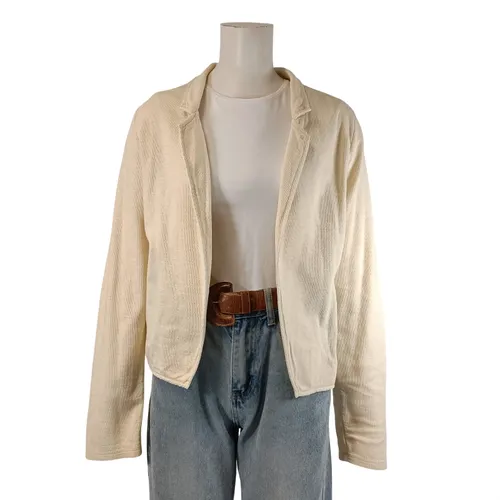 Veste cardigan écru zippée col châle taille 3 L - Maison Scotch - Modalova