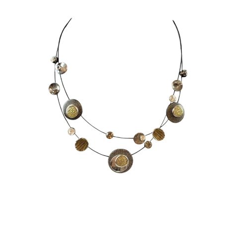 Collier ras du cou en métal ornés de strass - Label Emmaus - Modalova