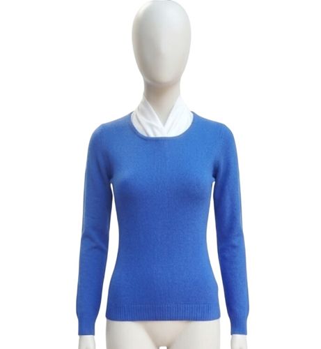 Pull fin col rond, couleur roi. Marque & Taille S. V. Mad IIl équivalent à une taille M - Label Emmaus - Modalova