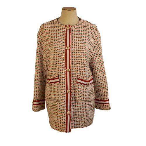 Veste cotonet viscose taille 40 et noir LA épaule 44 LO manches 52 LO veste 72 - Maje - Modalova