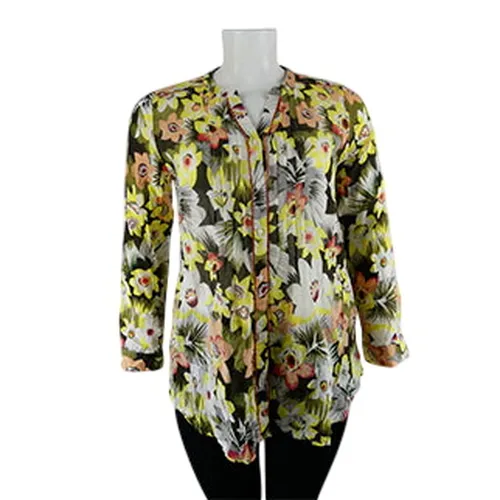Chemisier imprimé fleurs - Rui - Taille 44 - Jacqueline Riu - Modalova