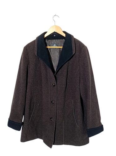 Manteau En Laine Foncé Lebek (T7031) - Label Emmaus - Modalova