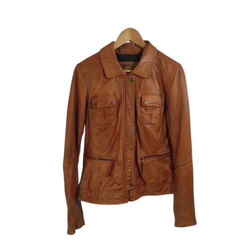 Veste en cuir véritable cognac homme XL vintage chic - Oakwood - Modalova