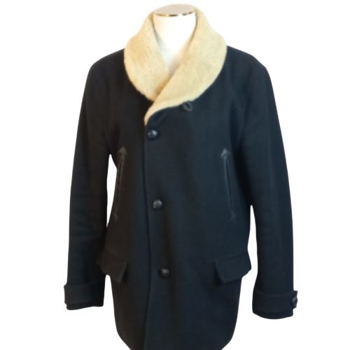 Veste femme polyester et cuir taille M LO manches 56 LA épaule 42 LO veste 80 - Sandro - Modalova