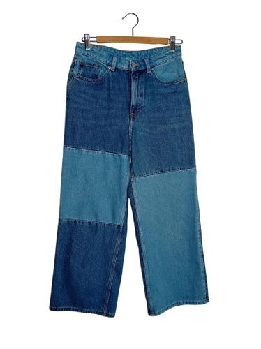 Jean Bicolore Coupe Large (T6736) - Monki - Modalova
