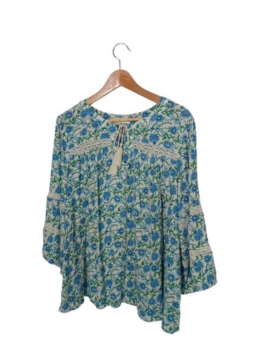 Blouse Bohème Fleurie (V3760) - Grain de Malice - Modalova