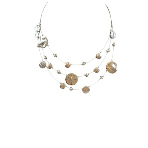 Collier ras de cou en métal martelé - Label Emmaus - Modalova