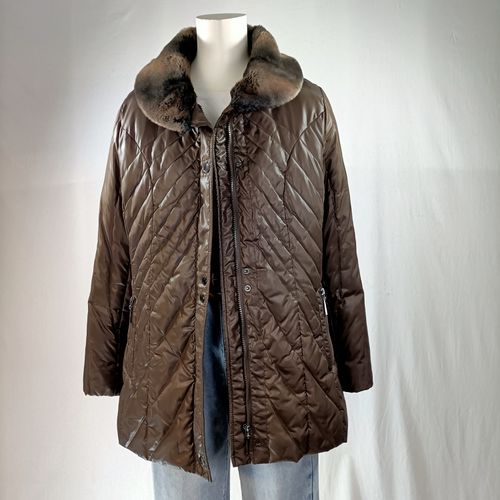 Manteau parka col fausse fourrure - 40 - buretti - Modalova