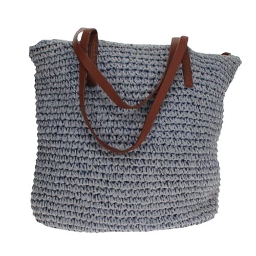 Sac cabas avec fibres métalliques - dimension 38.5 cm X 38 cm - Caroll - Modalova
