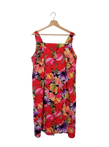 Robe Floral Vintage Sans Manches (V3690) - Label Emmaus - Modalova