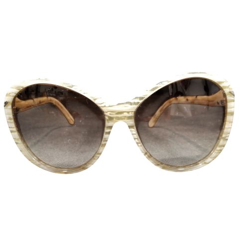 Lunettes de soleil striées ivoire et , by Marciano - Guess - Modalova