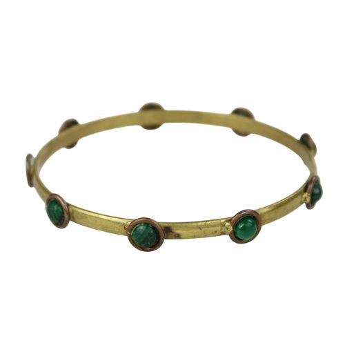 Bracelet - Métal et malachite - Label Emmaus - Modalova