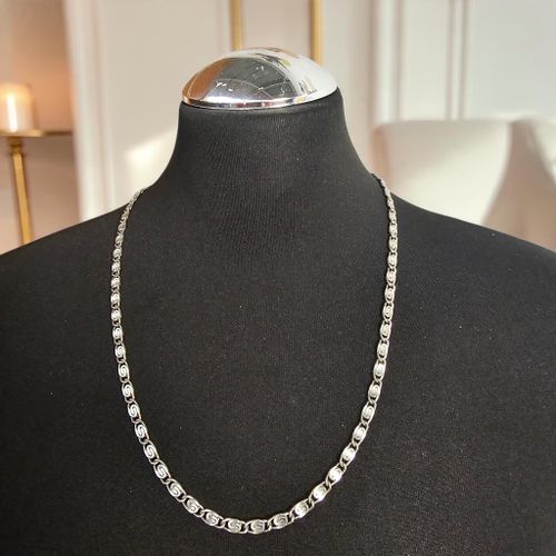 Collier chaîne mi-long de qualité acier inoxydable.* 61 cm * - Label Emmaus - Modalova