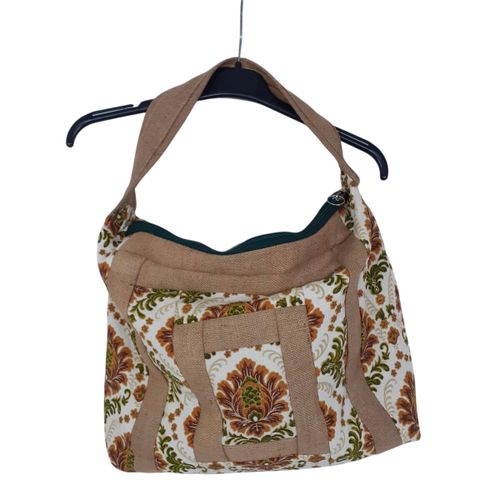 Sac Fourre-tout - Jute et tissus - Fait Main - Label Emmaus - Modalova