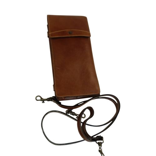 Sacoche portefeuille étui pochette en cuir Genuine Leather Highest Qualiti - Label Emmaus - Modalova