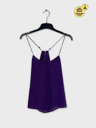 Blouse violette  fines bretelles  - zara - Modalova