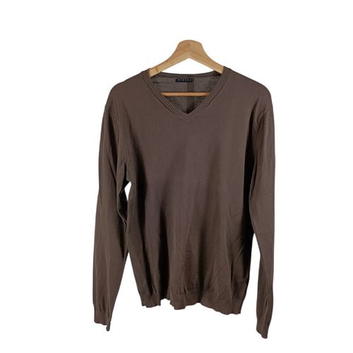 Pull col V coton léger taille M classique chic casual - Sisley - Modalova