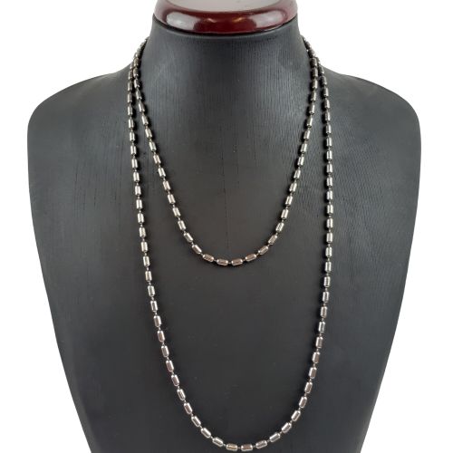 Collier fantaisie perles en hématite - Label Emmaus - Modalova