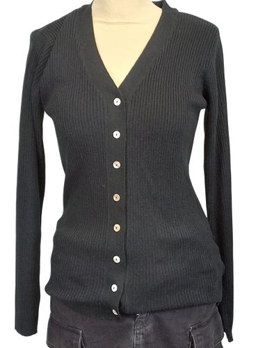 Gilet laine avec bouton nacre "" T 38/40 - Bleu Bonheur - Modalova