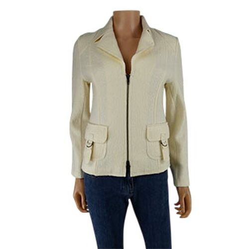 Veste écrue zippé - Taille 1 - Christine Laure - Modalova