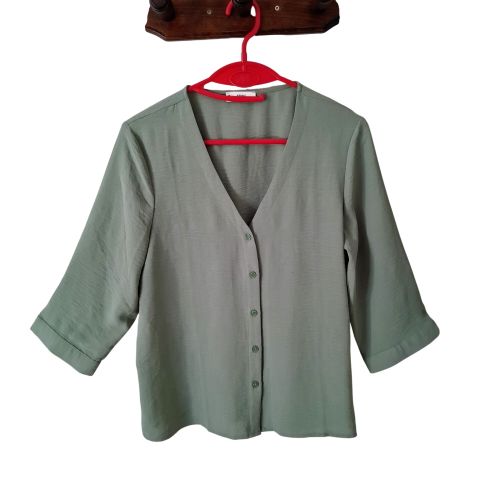 CHEMISIER à manches 3/4, de couleur . Taille 36 - Label Emmaus - Modalova