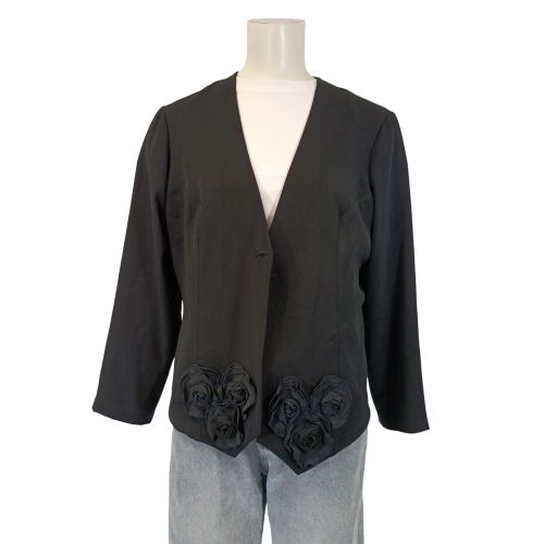 Veste blazer Vicky Valère à fleurs en relief – Coupe droite chic - Label Emmaus - Modalova