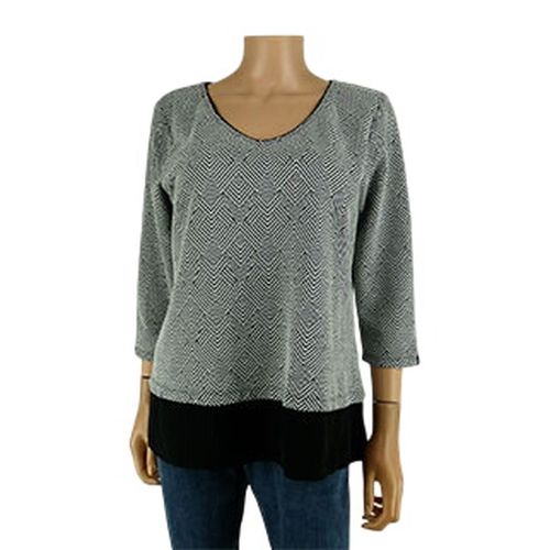 Blouse noir imprimé géométrique - Taille 3 - Bréal - Modalova