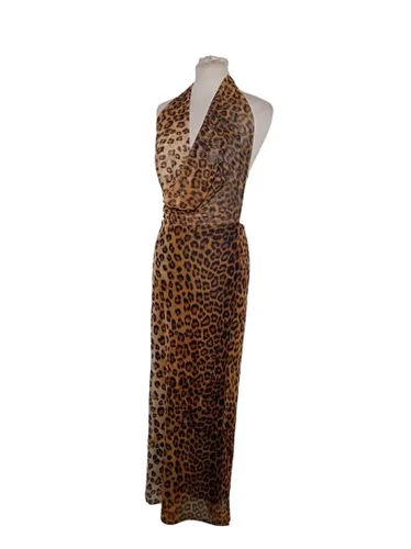 Robe Longue Dos Nu Léopard (T7014) - Zara - Modalova