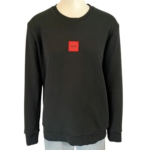 Sweat col rond logo rouge poitrine 100 % coton manches longues M estimé - Hugo Boss - Modalova