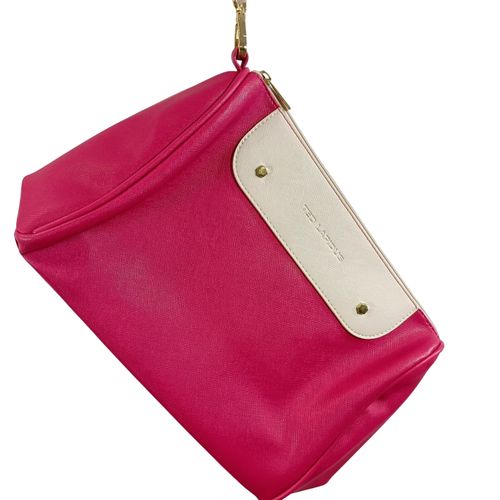 Pochette fuchsia rabat crème dragonne - Ted Lapidus - Modalova