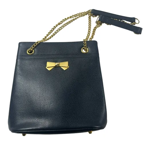 Sac à main en cuir marine - Nina Ricci - Modalova
