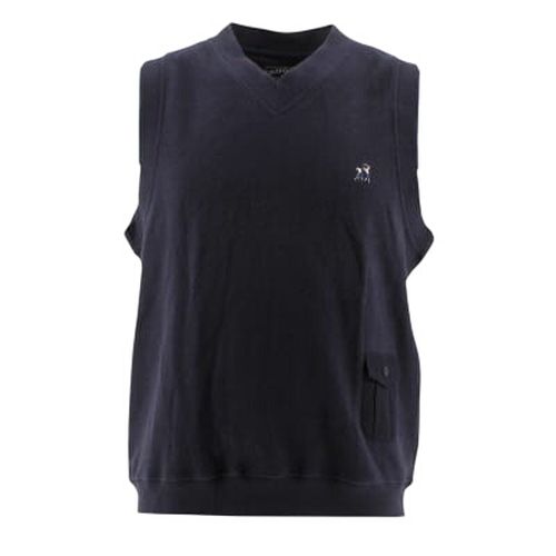 Pull foncé sans manches col V - Jezequel - Taille L - Label Emmaus - Modalova