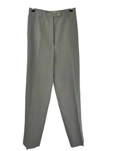 Jil Sander — Pantalon droit sauge 100% soie — 36 FR - Label Emmaus - Modalova