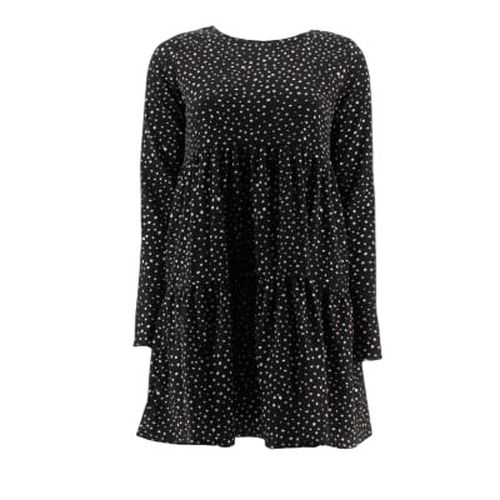 Robe noir imprimé pois - Taille M - Clockhouse - Modalova