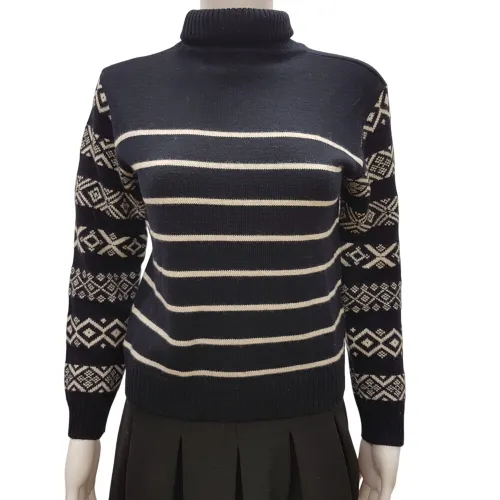 Pull marine et blanc - ALAIN - Taille 36 ESTIMEE - Manoukian - Modalova