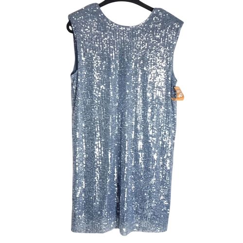 Robe droite sans manches avec sequins gris argent , , Taille: 40 - cache cache - Modalova
