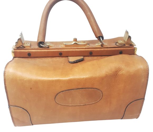 Ancienne mallette JELEN PARIS en cuir - vintage - Label Emmaus - Modalova