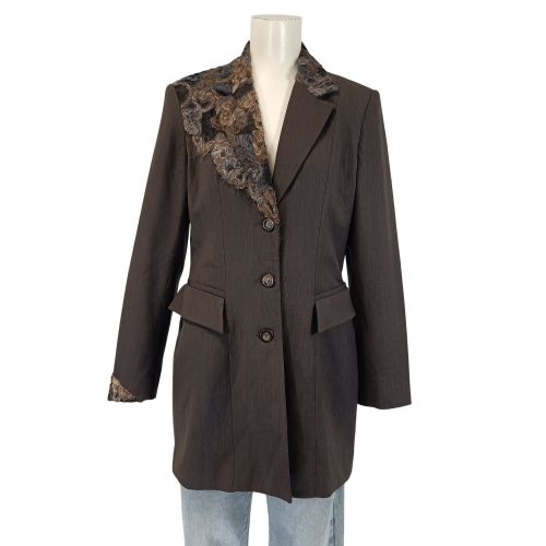 Veste longue Serge Dana by Artal taille 38 – , col texturé bouclé - Label Emmaus - Modalova