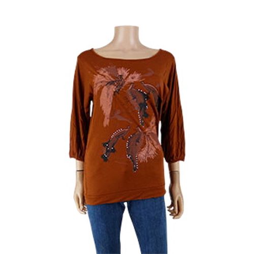 T-shirt imprimé avec strass - VIA 28 - Taille 3 - Label Emmaus - Modalova