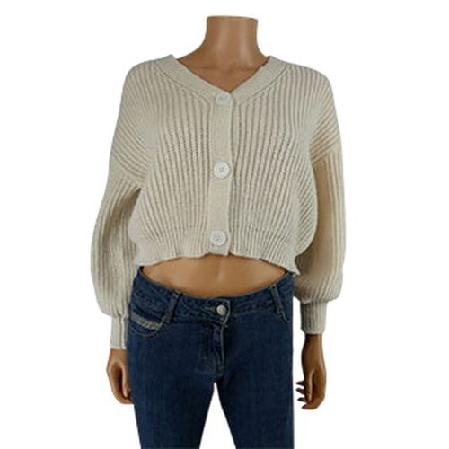Gilet crop écru en maille - Taille S - Label Emmaus - Modalova