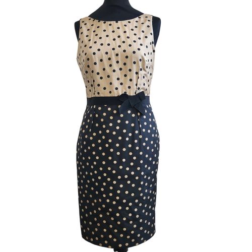 Robe crayon bicolore à pois – – Taille 38 - Paule Ka - Modalova