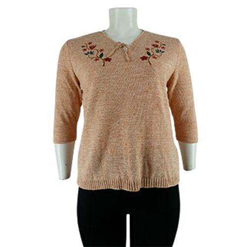Pull chiné col V - Taille 46/48 - Damart - Modalova