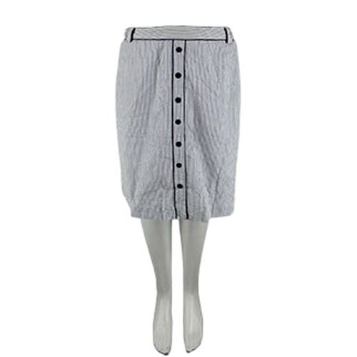 Jupe blanche imprimées rayures - Taille 46 - Un Jour Ailleurs - Modalova