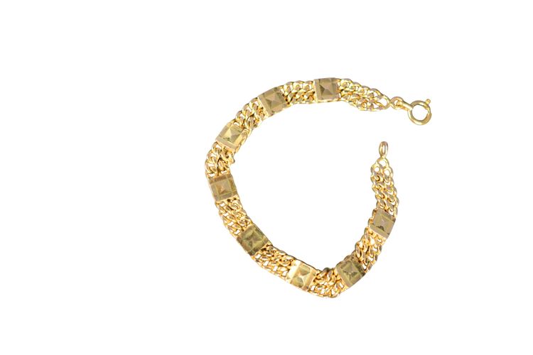 Bracelet vintage plaqué (18 cm X largeur 8 mm.) - Label Emmaus - Modalova