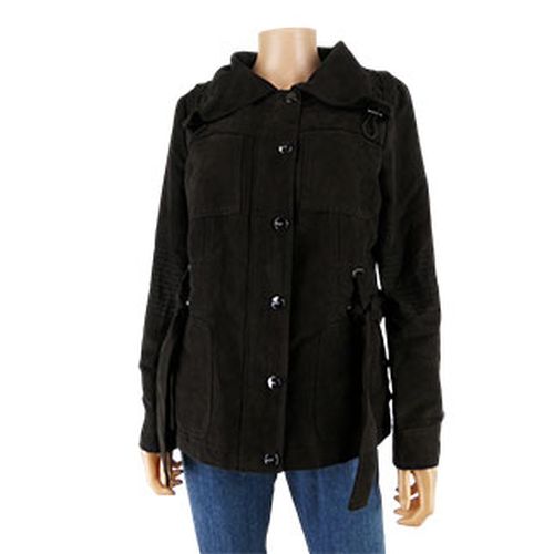Veste en faux daim à col rabattu - Taille 40 - Bréal - Modalova