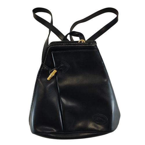 Sac à dos Paris cuir lisse vintage bretelles réglables - Longchamp - Modalova