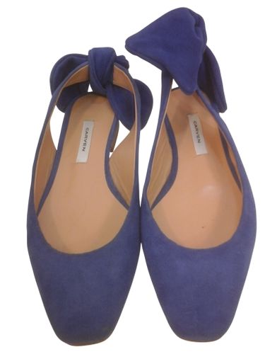 Ballerines Slingbacks Cuir Cobalt T38 - Carven - Modalova