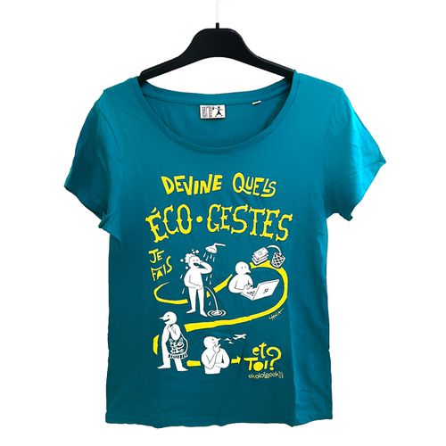 T-shirt co-gestes en coton bio - XS - ekolo[geek] - Modalova