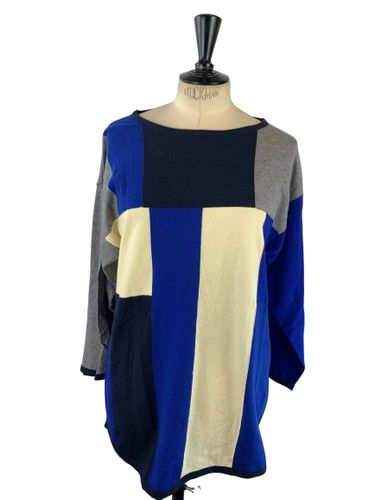 Riu Paris - Pull long col bateau motifs blocs géométriques - Neuf d'invendu Riu - Taille L/XL - Label Emmaus - Modalova